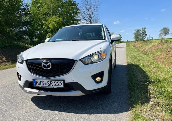 Mazda CX-5 cena 39999 przebieg: 155000, rok produkcji 2014 z Biała małe 742